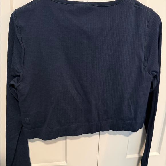 Lululemon Ebb to street long sleeve true navy size 10 - Picture 3 of 4